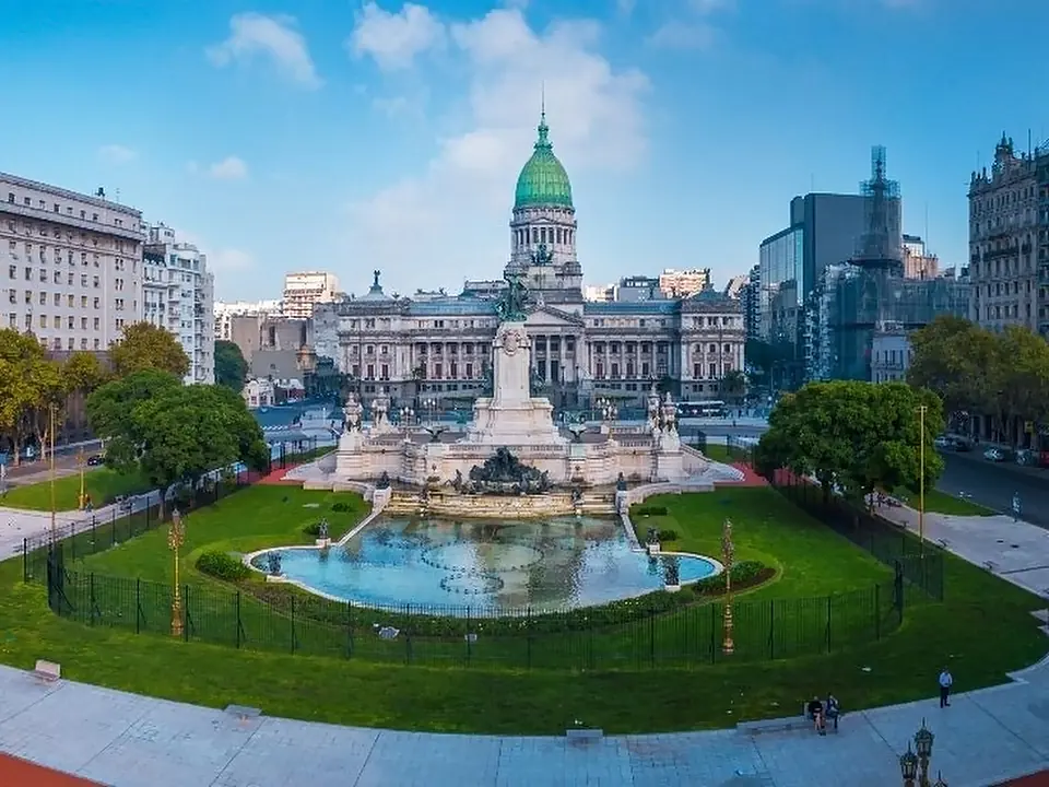 Il Palazzo del Congresso a Buenos Aires, Argentina