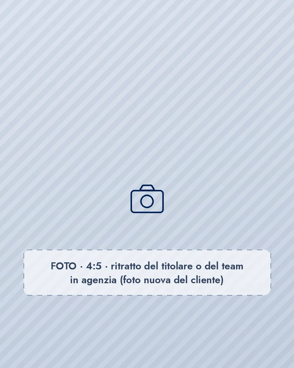Segnaposto: FOTO 4:5, ritratto del titolare o del team